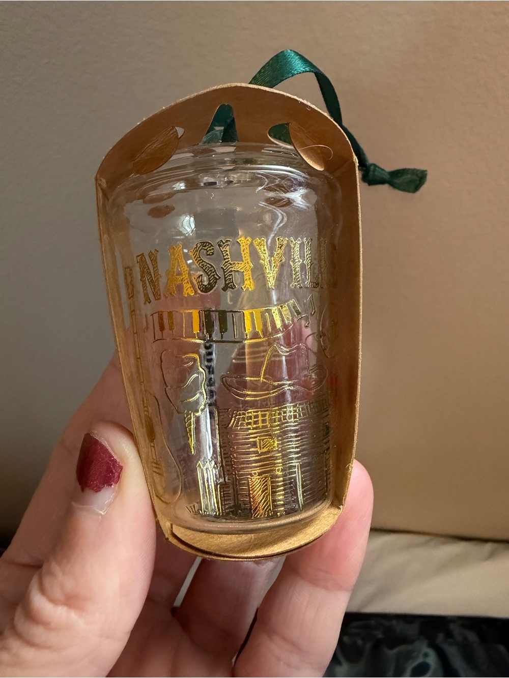 Starbucks Been There Series Nashville Glass Ornament NEW